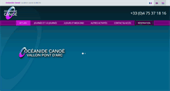 Desktop Screenshot of oceanidecanoe.com